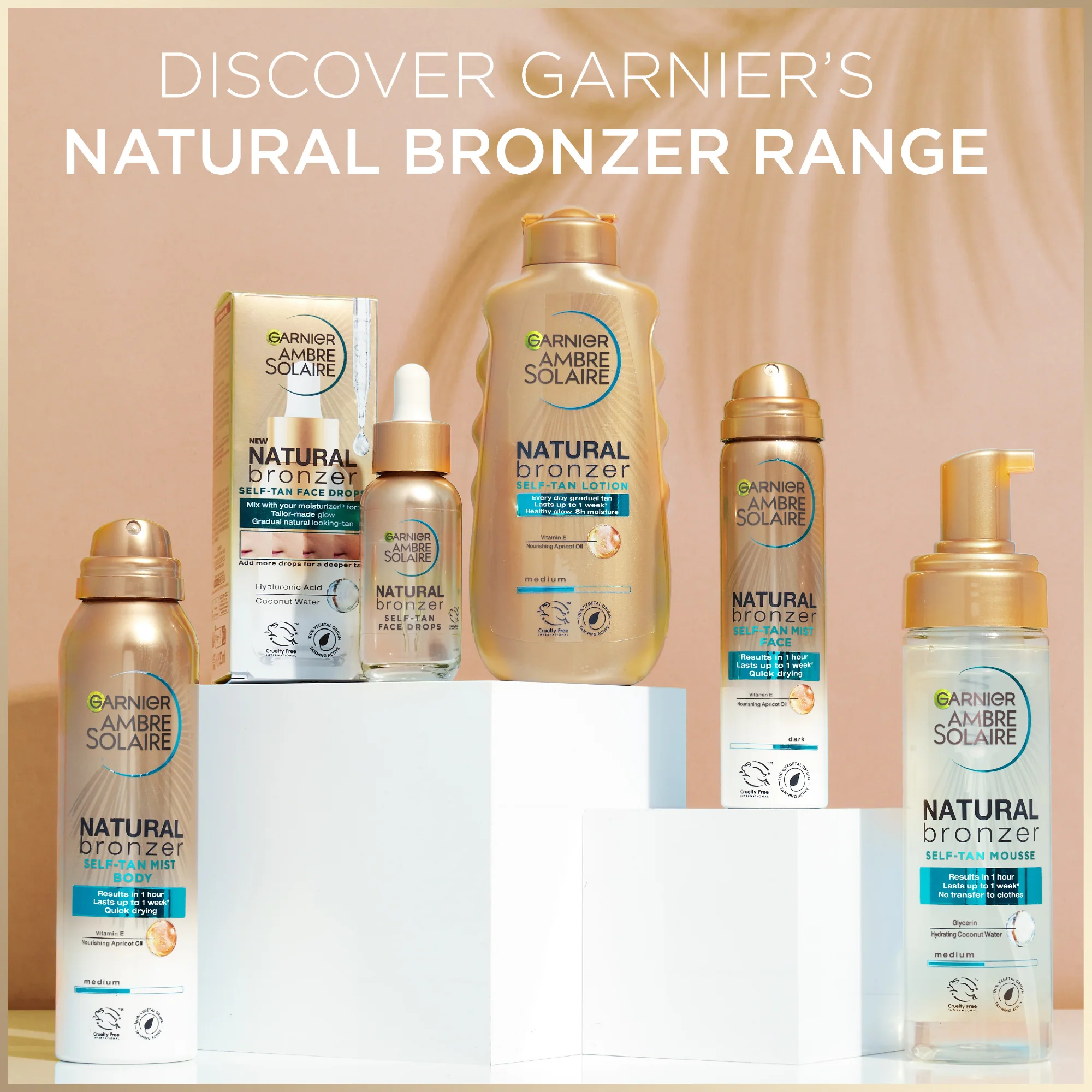 Garnier Ambre Solaire Natural Bronzer Self Tan Body Mist Medium 150ml - Image 5