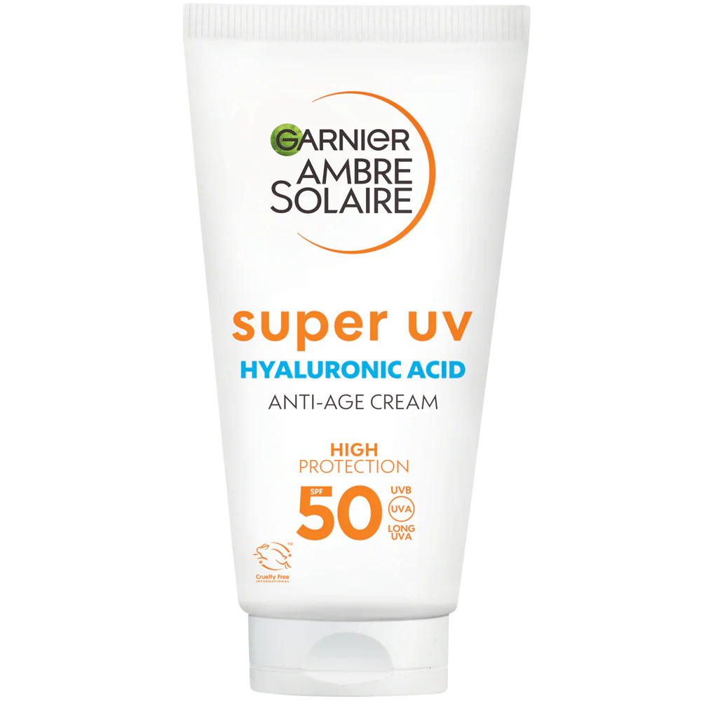 Garnier Ambre Solaire Super UV Hyaluronic Acid Anti-Age Sun Protection Cream SPF50+ 50ml