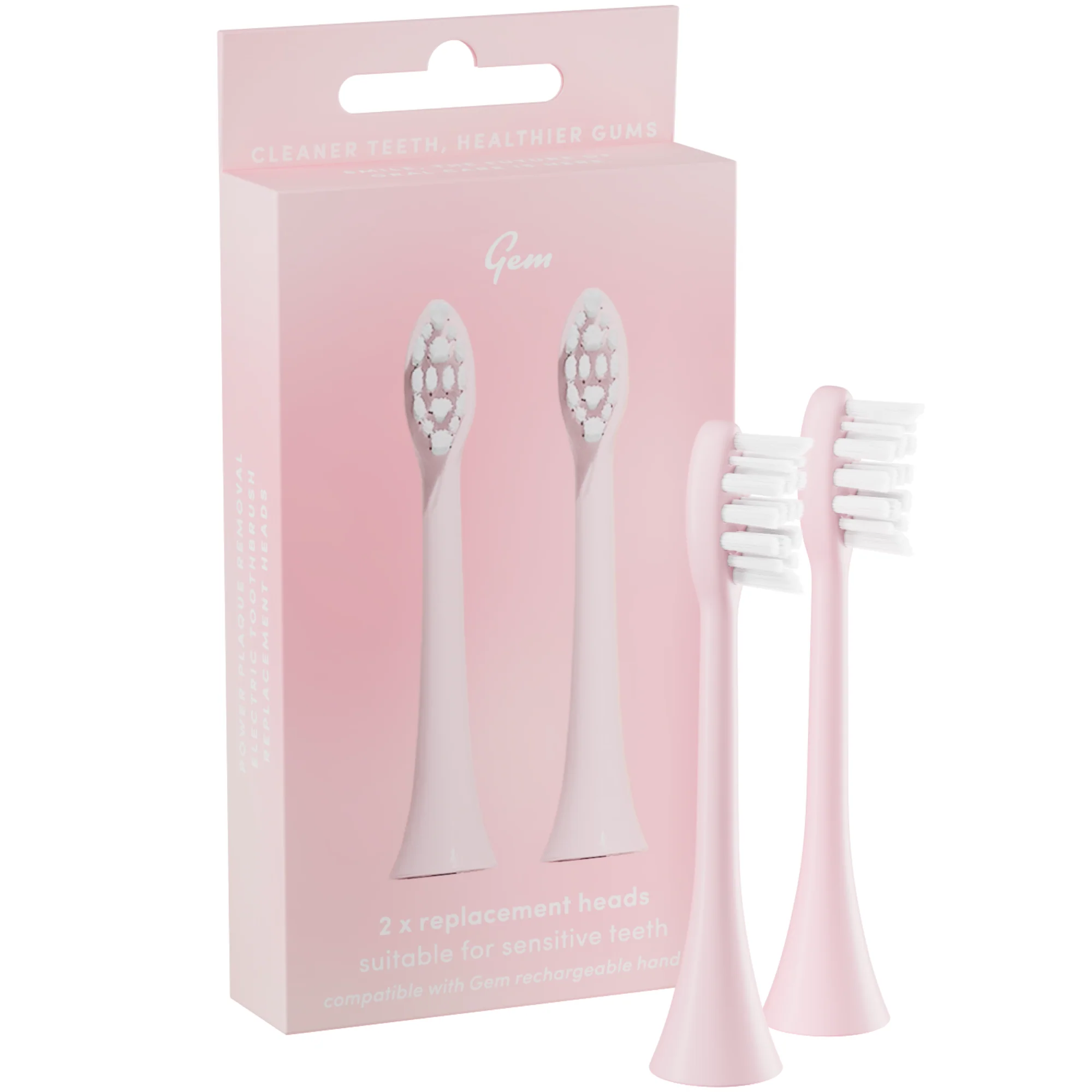 Gem Electric Toothbrush Replacement Heads Coconut