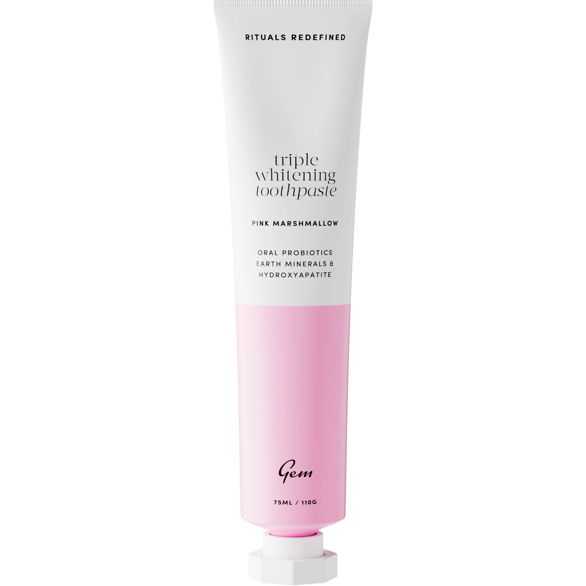 Gem Triple Whitening Toothpaste Pink Marshmallow 100g