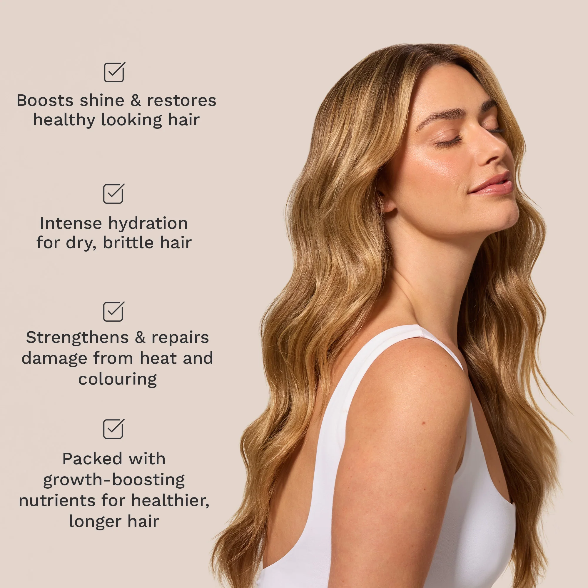 Hairburst Dry & Damaged Hair Conditioner 350ml - Image 3
