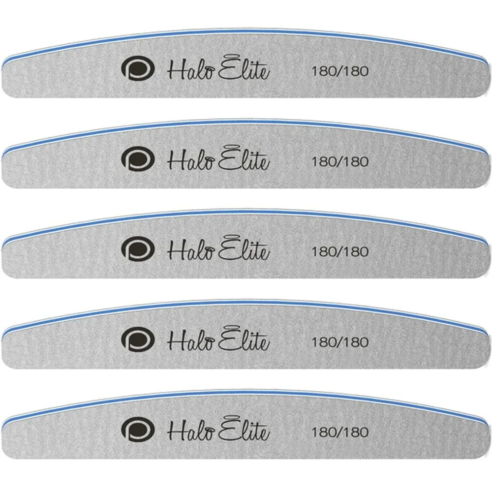 Halo Elite Half-Moon Files 180/180 Grit 5 Pack