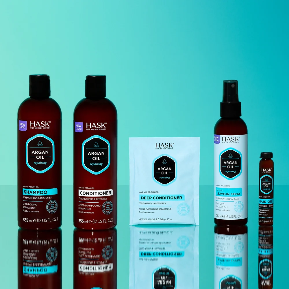 Hask Argan Oil Repairing Hair Oil Vial 18ml - Image 6