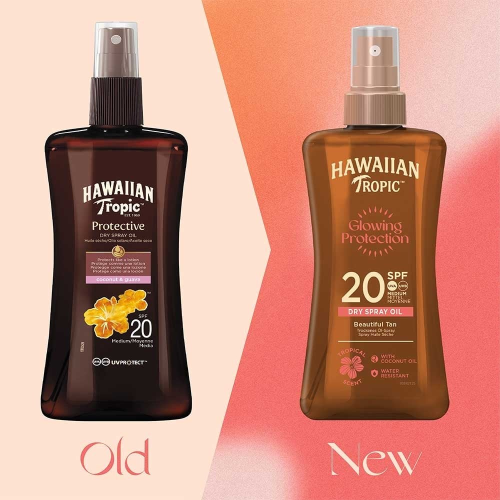 Hawaiian Tropic Glowing Protection Dry Oil Spray SPF20 200ml - Image 3