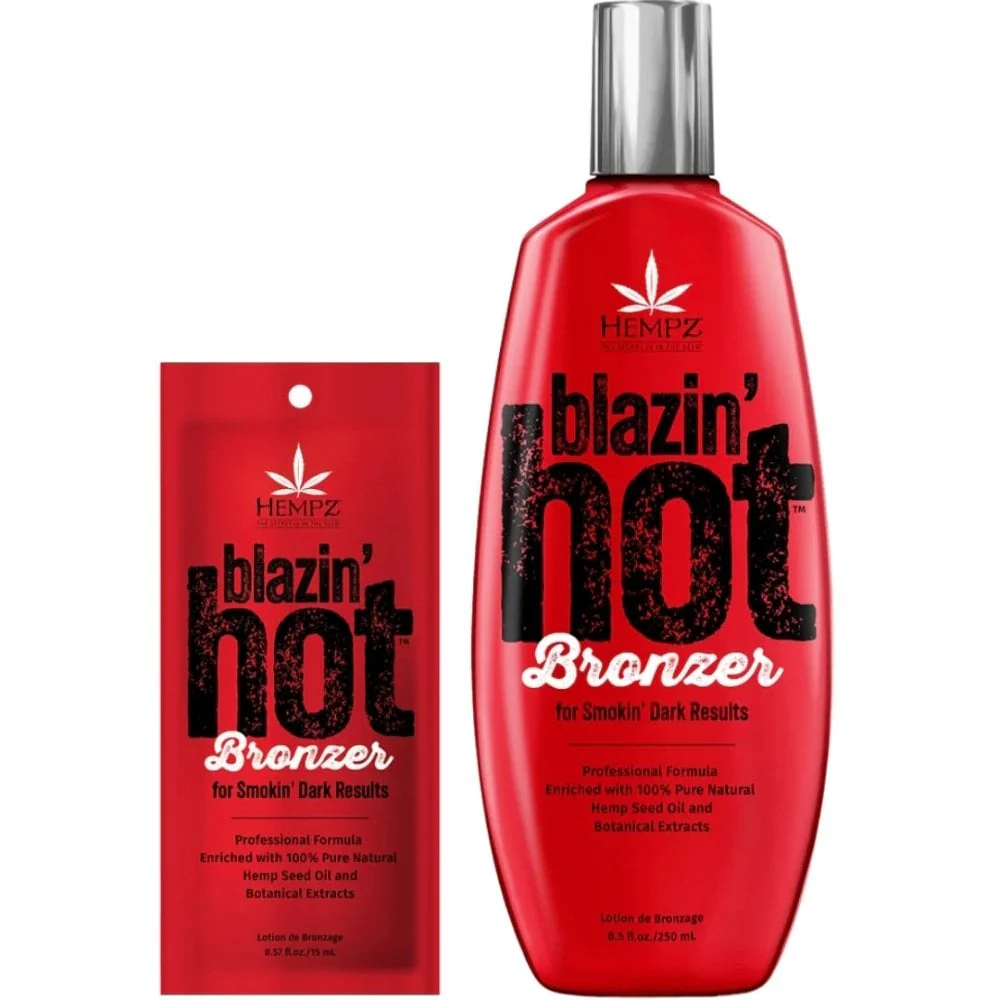 Hempz Tanning Blazin Hot Tingle Bronzer Tanning Accelerator Lotion Sachet 15ml - Image 2