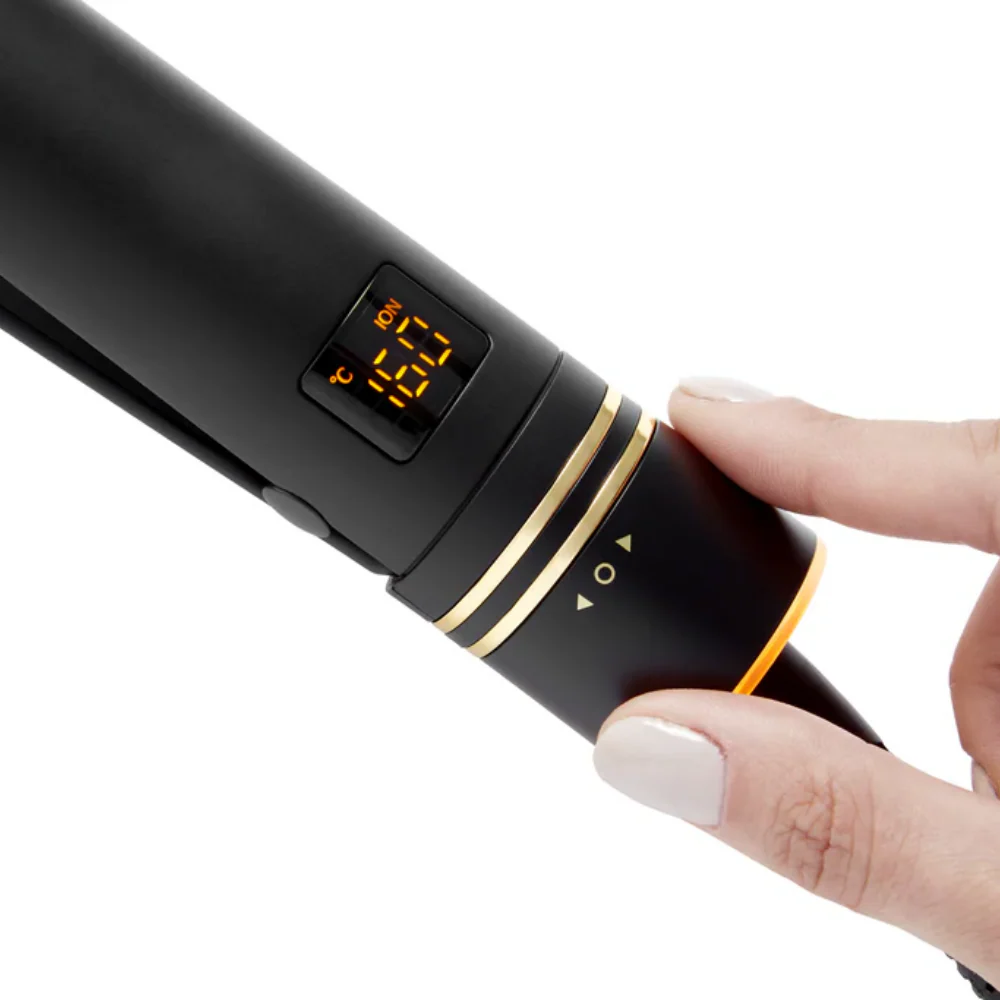 Hot Tools Evolve Black Gold Titanium Hair Straightener 25mm - Image 4