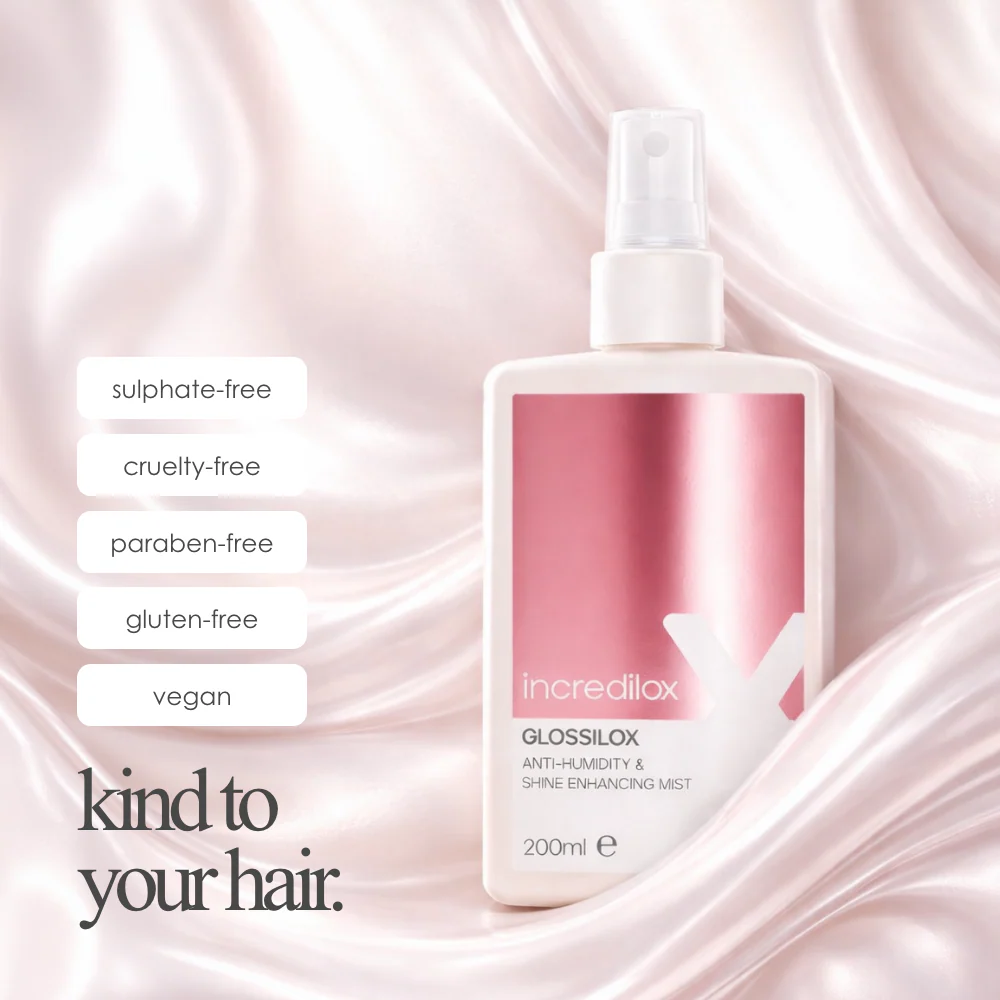 Incredilox Glossilox Anti-Humidity & Shine Enhancing Mist 200ml & Detangling Brush Duo - Image 7