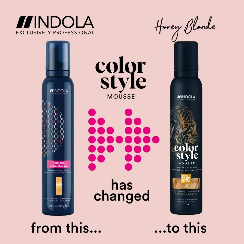 Indola Colour Style Mousse Honey Blonde 200ml - Image 3