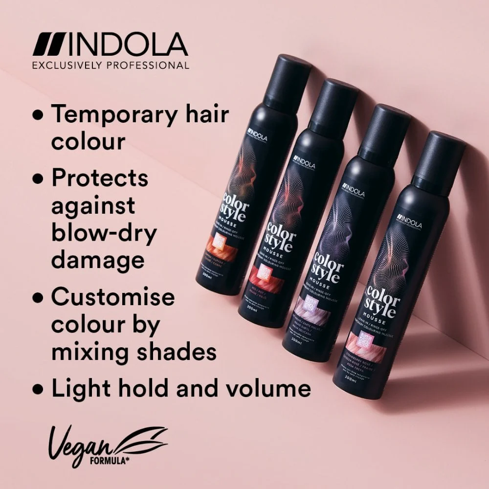 Indola Colour Style Mousse Honey Blonde 200ml - Image 4