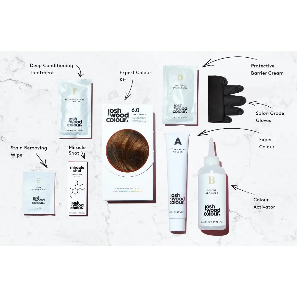 Josh Wood Colour 5.0 Dark Brown Colour Miracle Permanent Colour Kit - Image 4