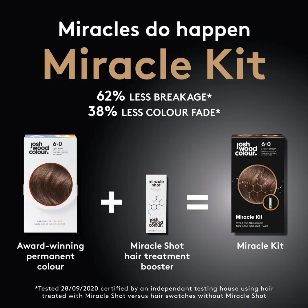 Josh Wood Colour 6.5 Lighter Brown Colour Miracle Permanent Colour Kit - Image 5