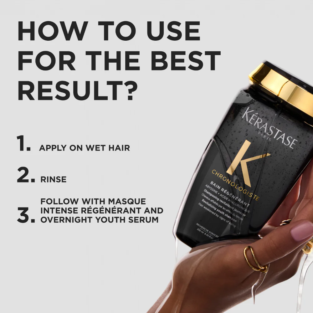 Kérastase Chronologiste Bain Regenerant Revitalising Youth Shampoo 250ml - Image 7