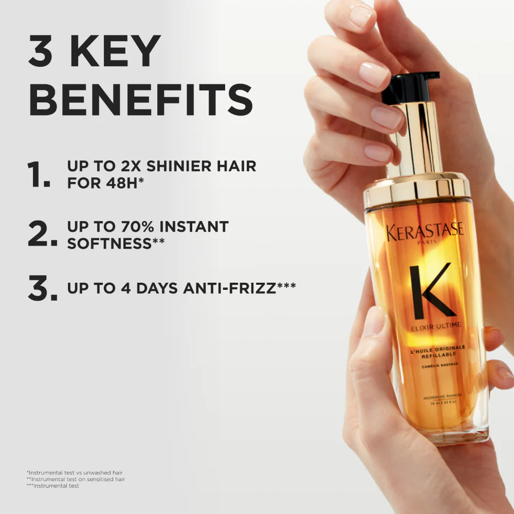 Kérastase Elixir Ultime L'Huile Originale Hair Oil Refill 75ml - Image 2