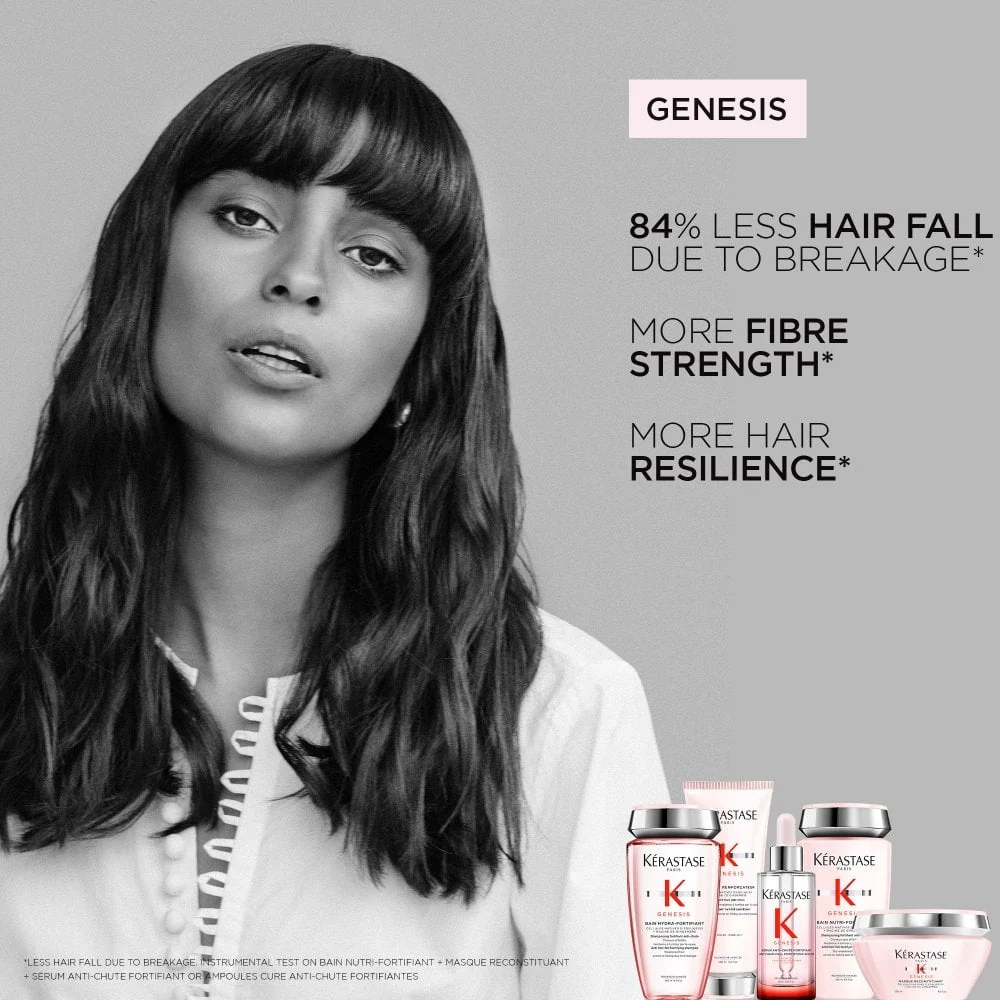 Kérastase Genesis Bain Hydra-Fortifiant Anti Hair-Loss Fortifying Shampoo Twin 2 x 250ml - Image 6