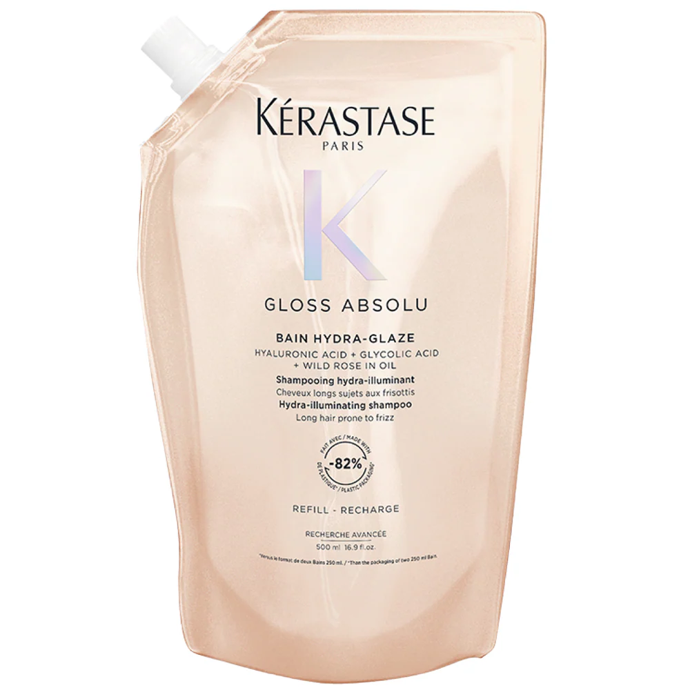 Kérastase Gloss Absolu Bain Hydra-Glaze Hydra-Illuminating Shampoo Refill Pouch 500ml