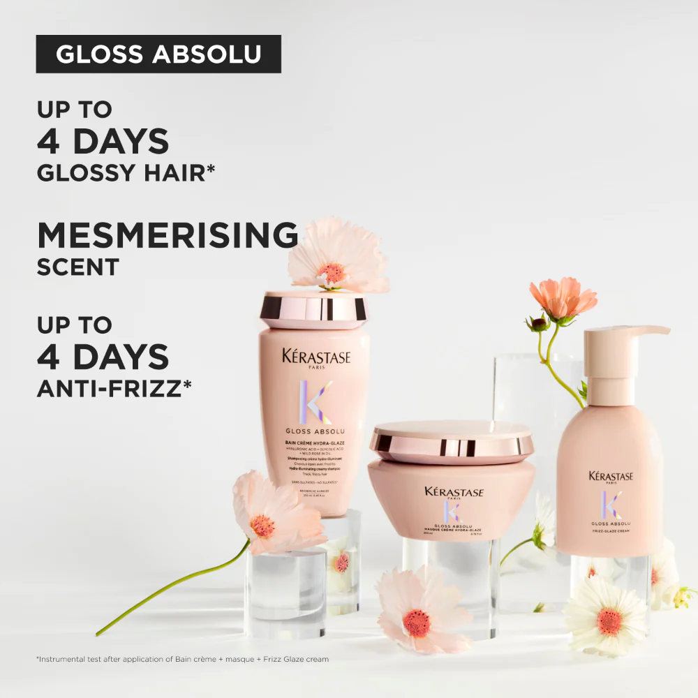 Kérastase Gloss Absolu Masque Crème Hydra Glaze Hydra-Illuminating Creamy Hair Mask 200ml - Image 6