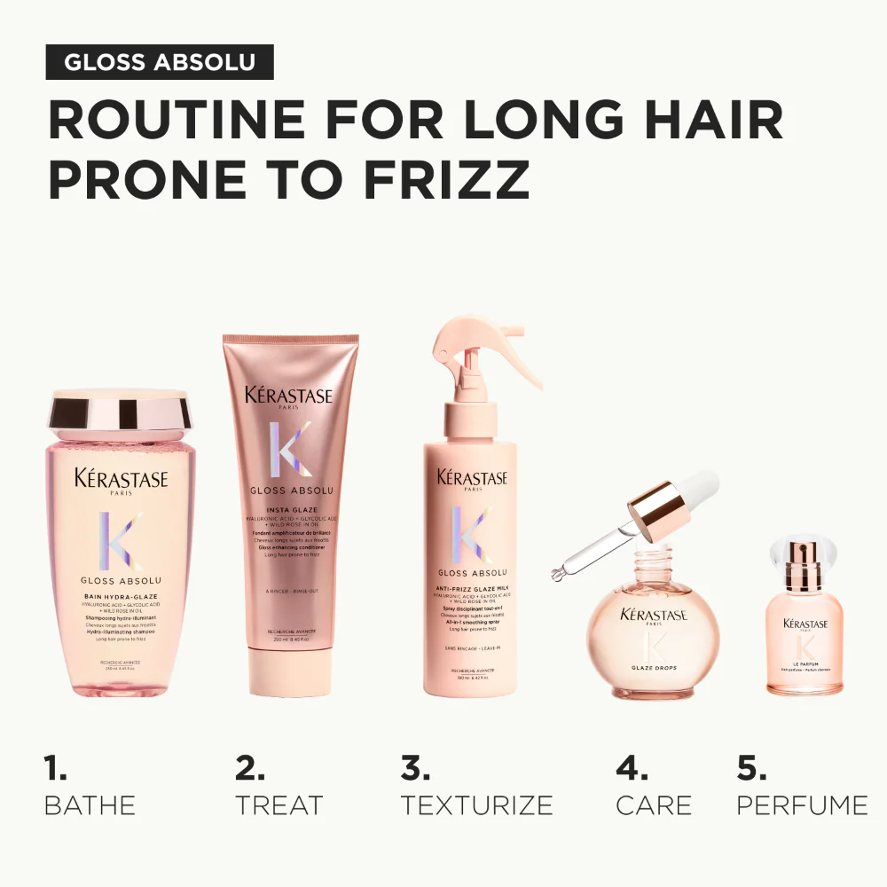 Kérastase Gloss Absolu Spray Disciplinant Anti-Frizz Glaze Milk All-In-One Smoothing Spray 190ml - Image 10