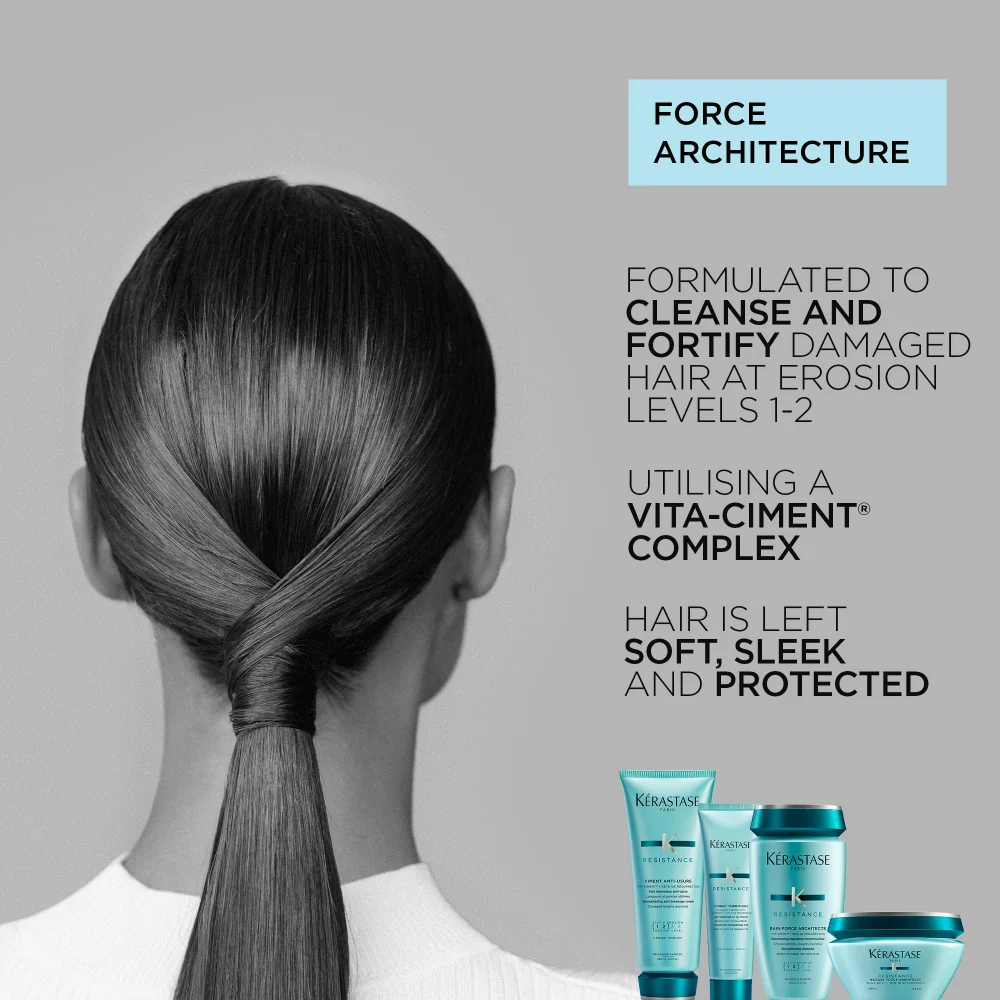 Kérastase Resistance Bain Force Architecte Daily Strengthening Shampoo 250ml - Image 3