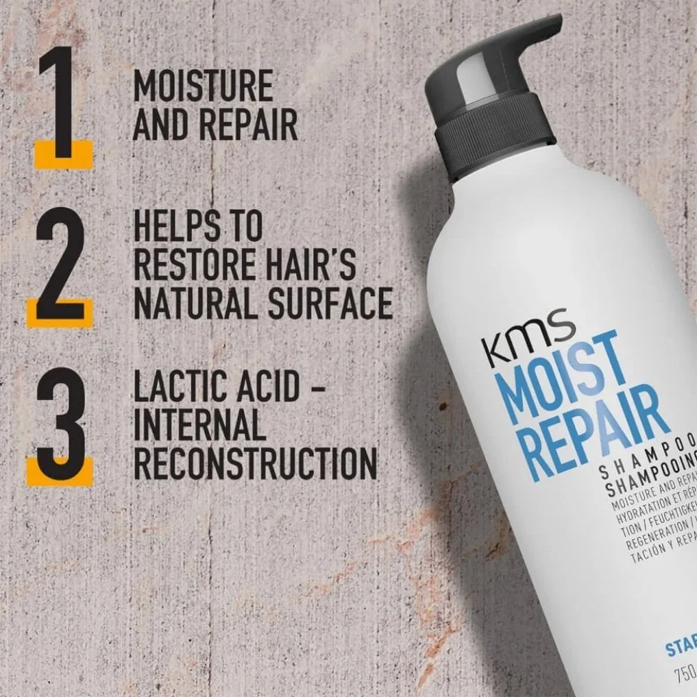 KMS Moist Repair Shampoo 300ml & Conditioner 250ml Twin - Image 2