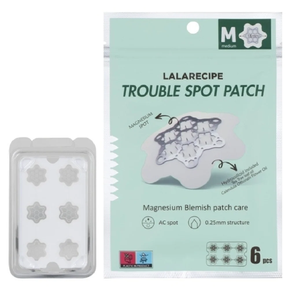 Lalarecipe Trouble Spot Patch Magnesium Blemish Patch Care Medium x6
