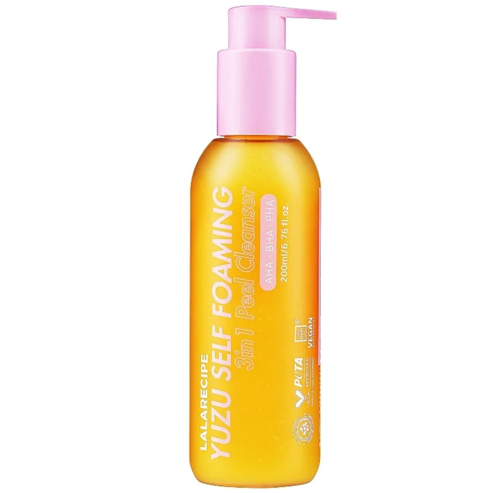 Lalarecipe Yuzu Self Foaming 3-In-1 Peel Cleanser 200ml