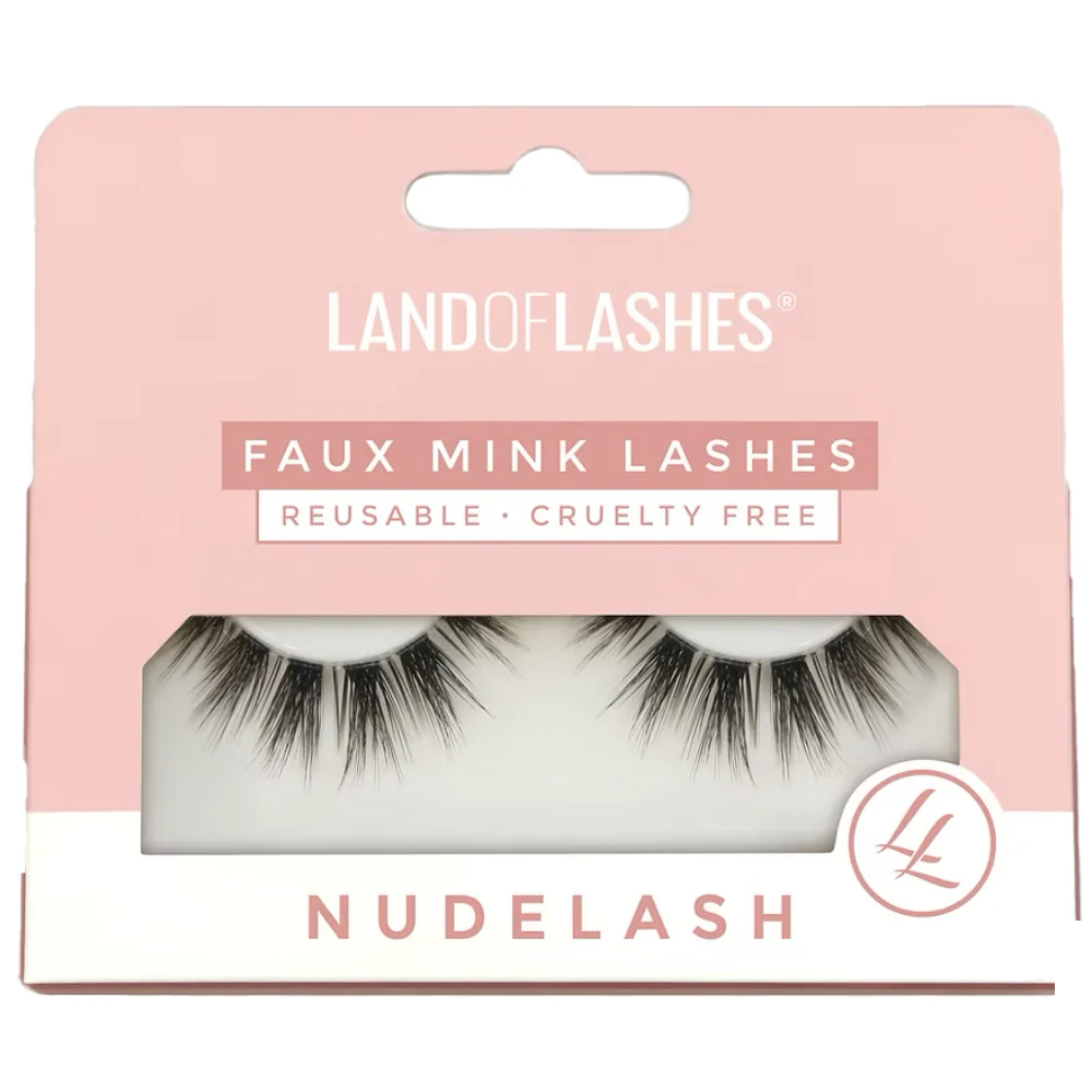 Land Of Lashes NudeLash Faux Mink Strip Lashes #1 Black