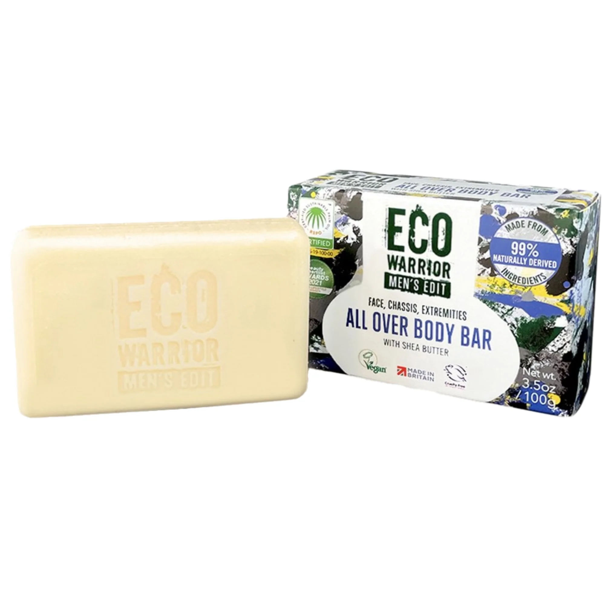 Little Soap Company Eco Warrior Men's Edit All Over Body Bar 100g