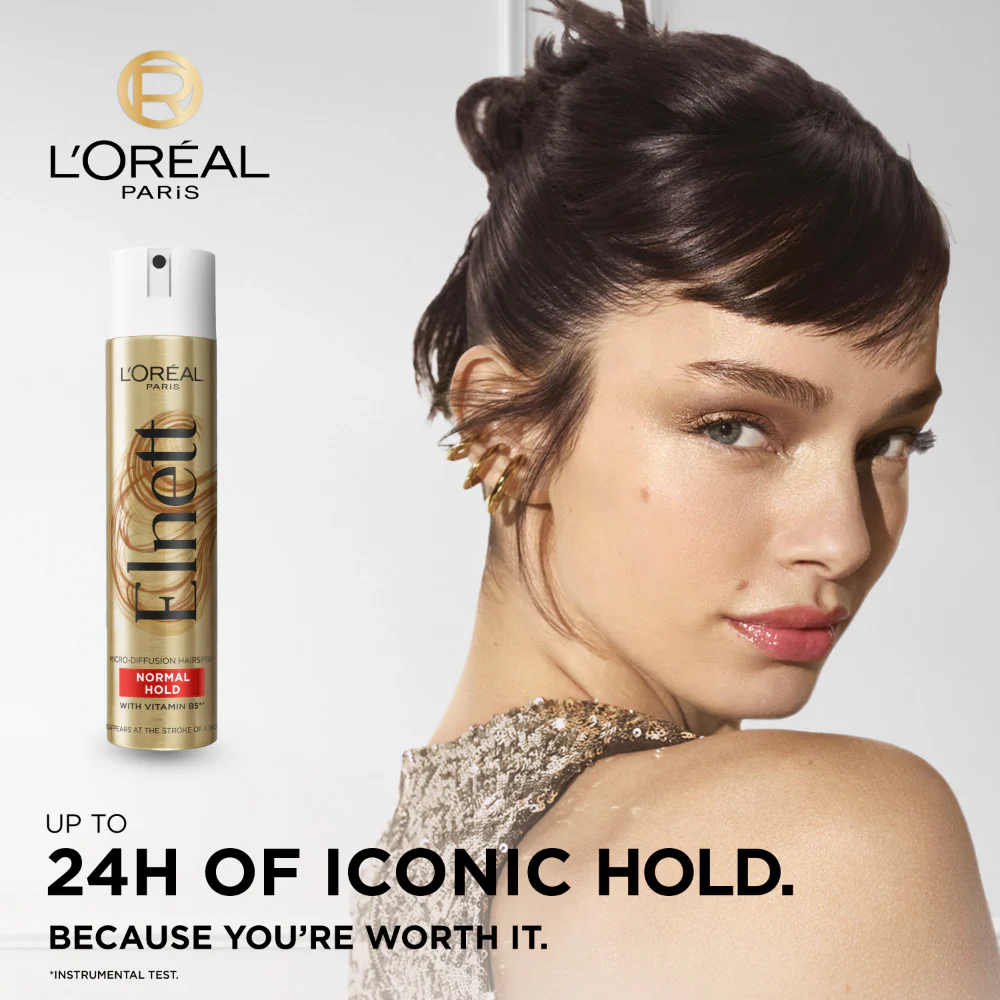 L'Oreal Paris Elnett Normal Hold Hairspray 400ml - Image 2