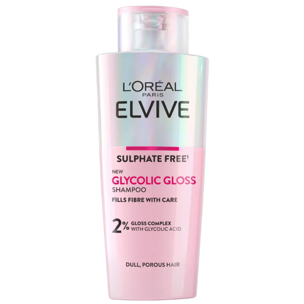 L'Oreal Paris Elvive Ultimate Glycolic Gloss Shampoo 200ml & Conditioner 150ml Twin - Image 2