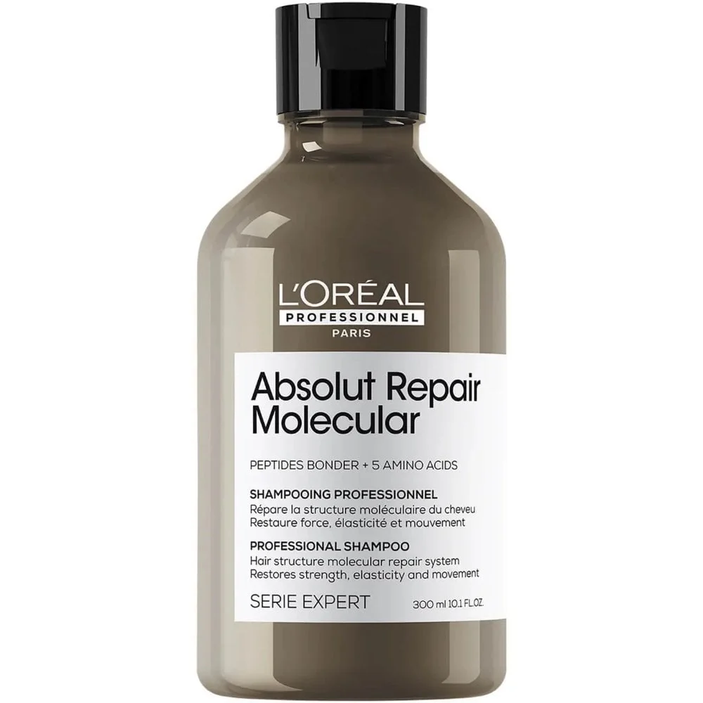 L'Oreal Professionnel Serie Expert Absolut Repair Molecular Shampoo 250ml, Rinse-Off Serum 250ml & Leave-In Mask 100ml Trio - Image 2