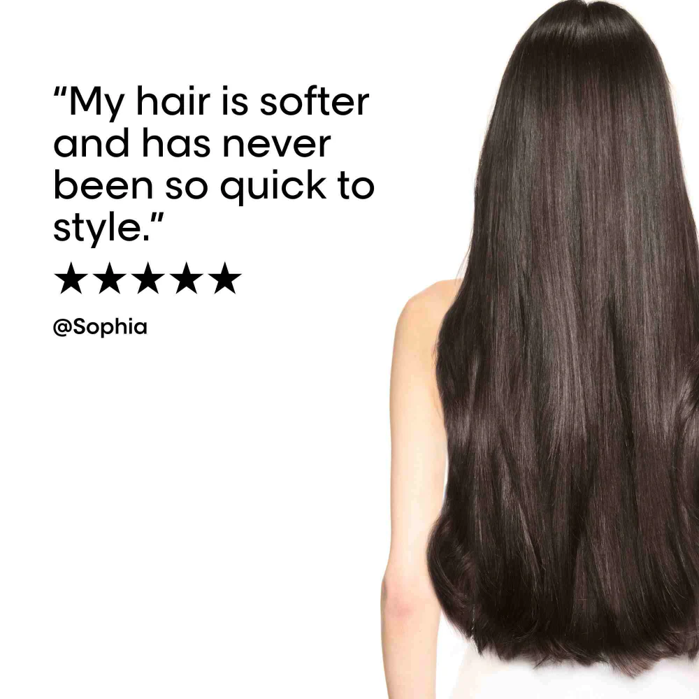 L'Oreal Professionnel Serie Expert Keratin Alpha Sleek Shampoo 300ml, Hair Mask 250ml & Smooth Transformer Hair Treatment 250ml Trio - Image 10