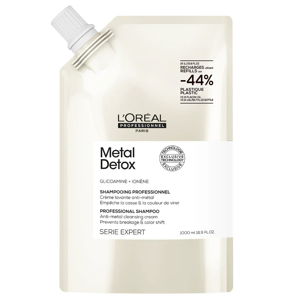 L'Oreal Professionnel Serie Expert Metal Detox Anti-Metal Cleansing Cream Shampoo Refill Pouch 1000ml