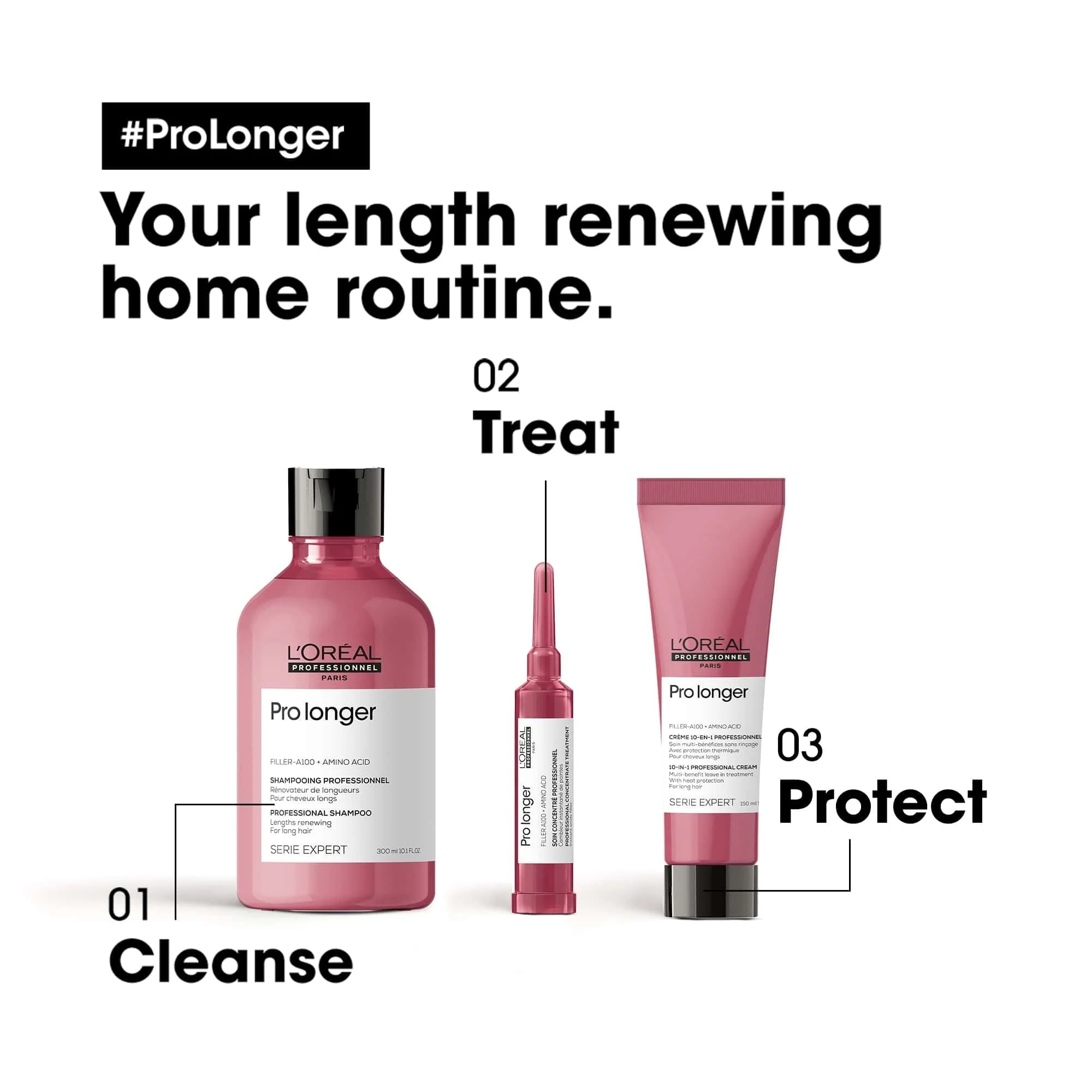 L'Oreal Professionnel Serie Expert Pro Longer Lengths Renewing Shampoo 300ml - Image 5
