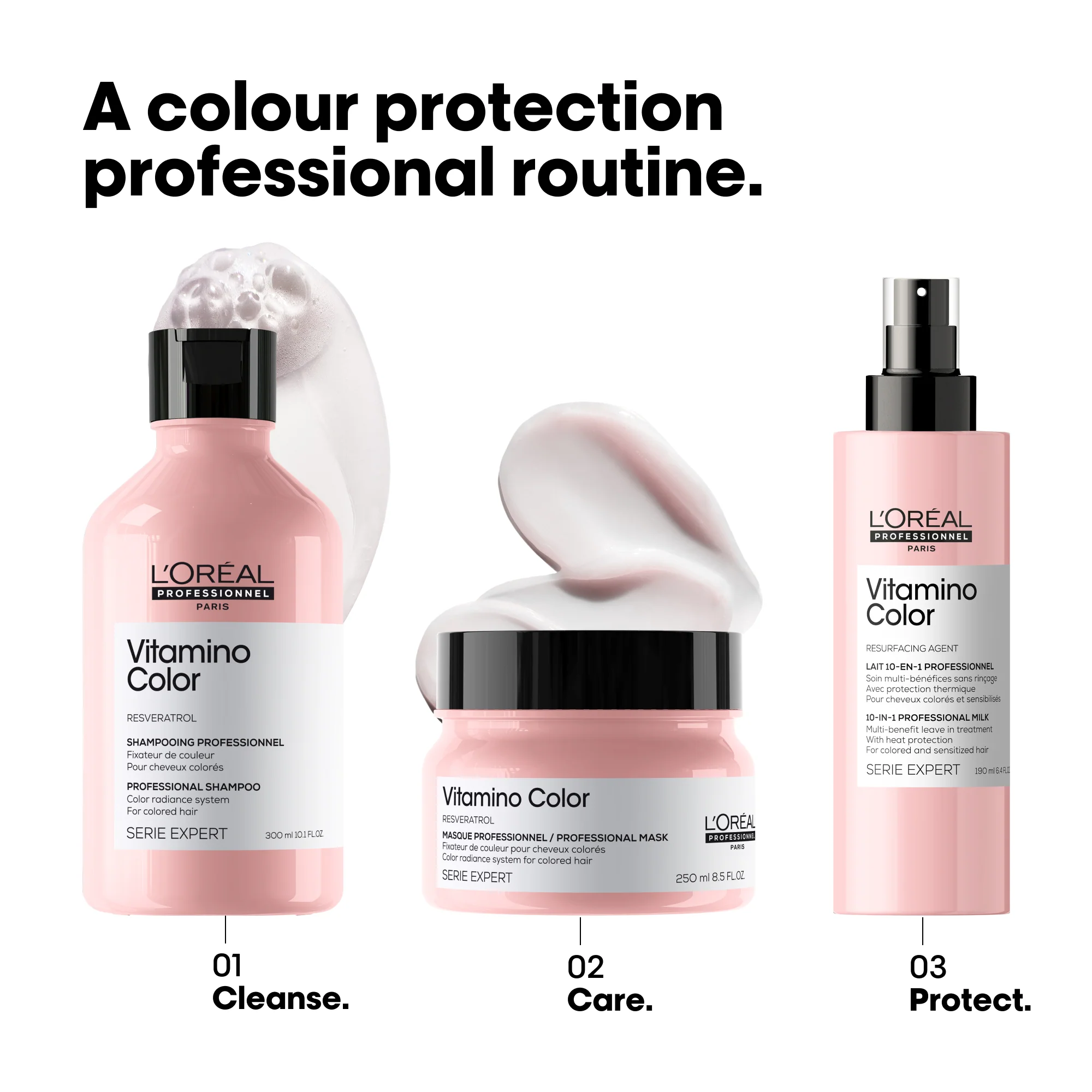 L'Oreal Professionnel Serie Expert Vitamino Colour Radiance Mask 250ml - Image 4