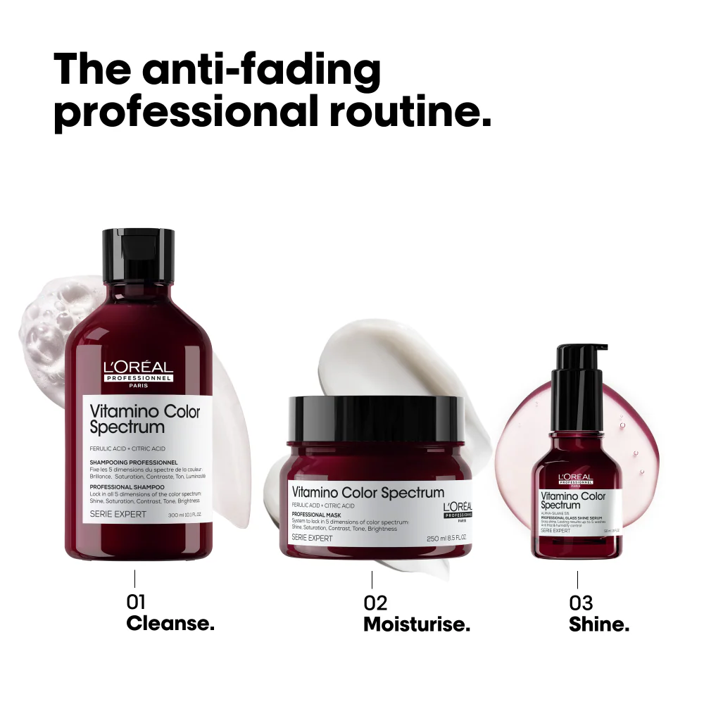 L'Oreal Professionnel Serie Expert Vitamino Colour Spectrum Glass Shine Hair Serum 50ml - Image 6