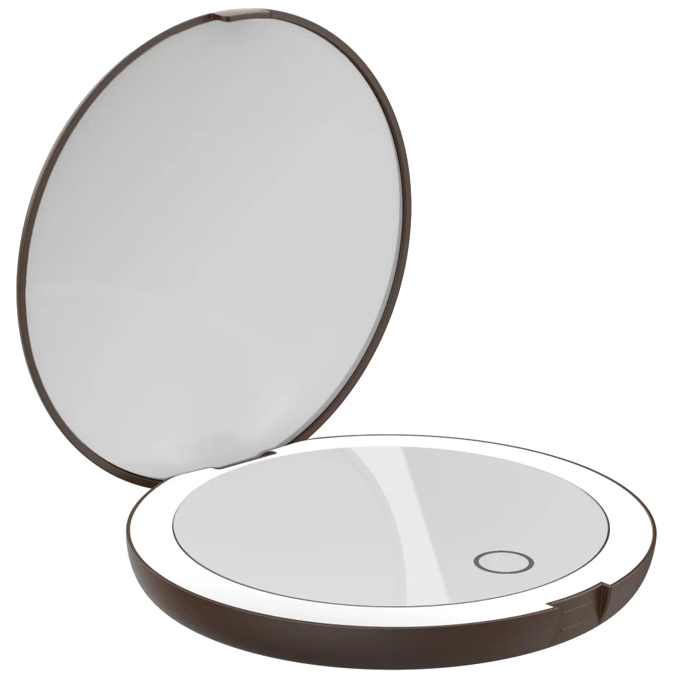 Luna London Compact Mirror Espresso Brown