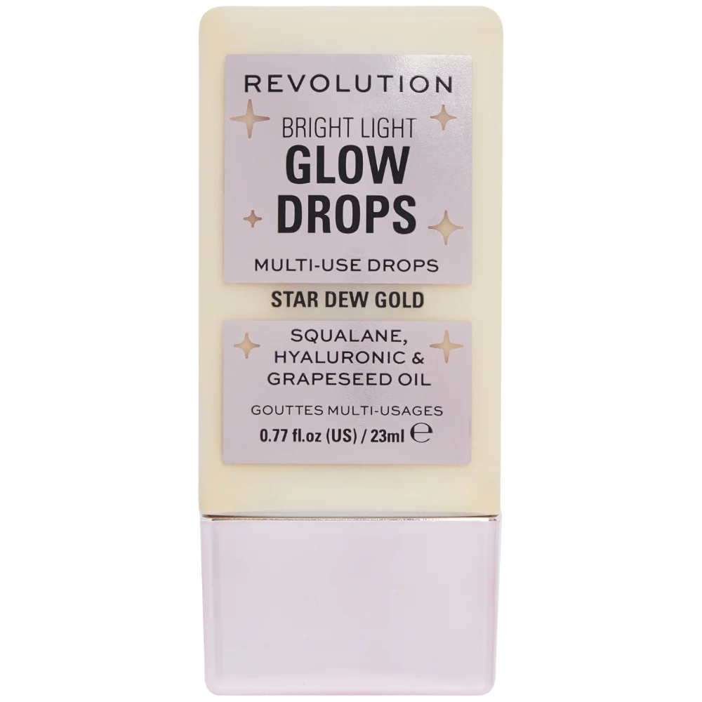Makeup Revolution Bright Light Multi-Use Glow Drops Star Dew Gold 23ml