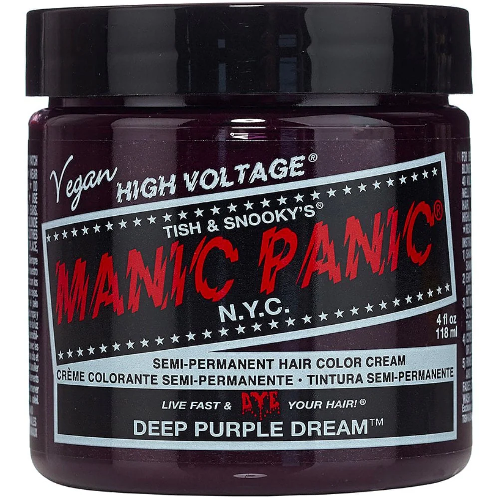 Manic Panic High Voltage Classic Hair Colour Cream Deep Purple Dream 118ml