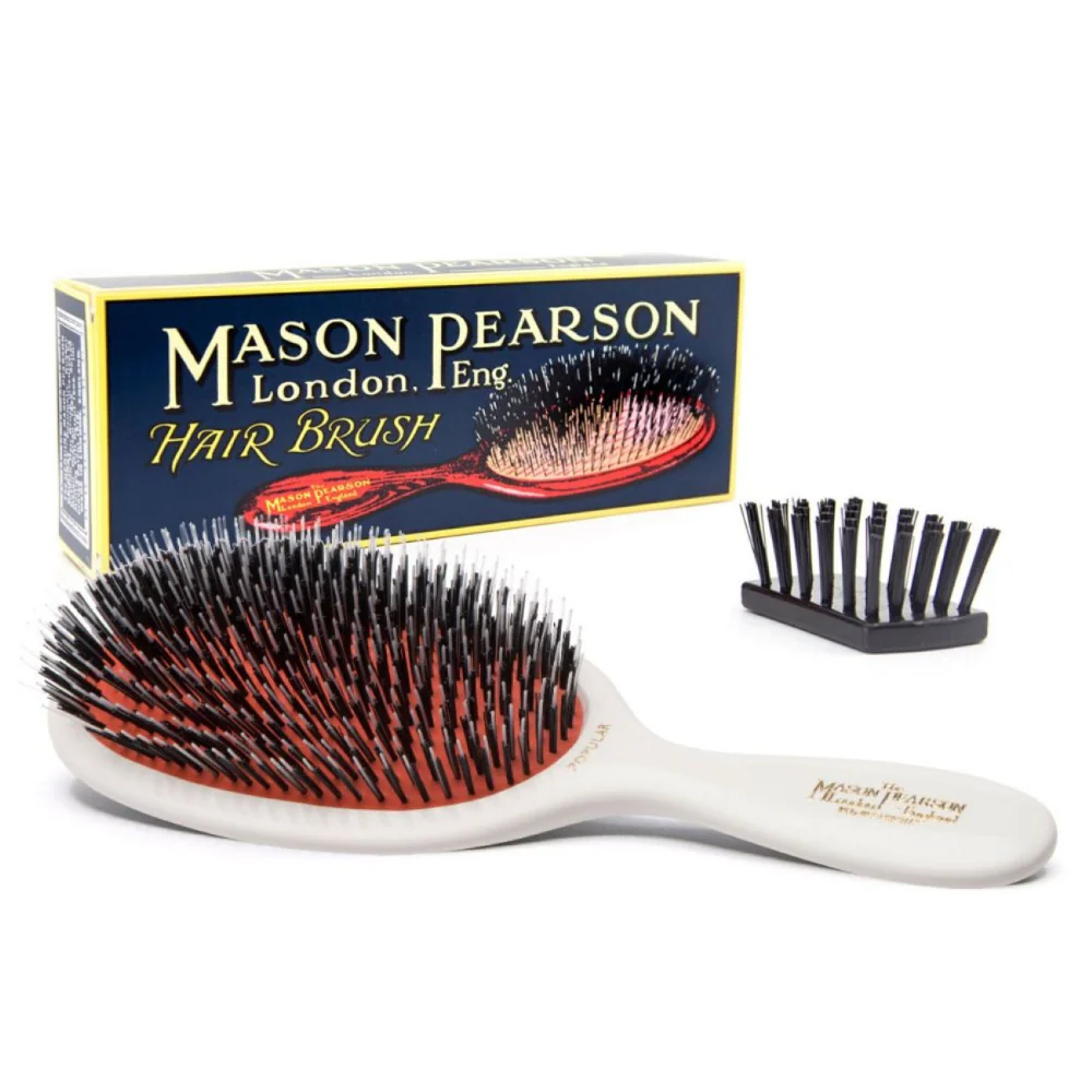 Mason Pearson Pocket Boar Bristle Hairbrush Ivory B4 - Image 3