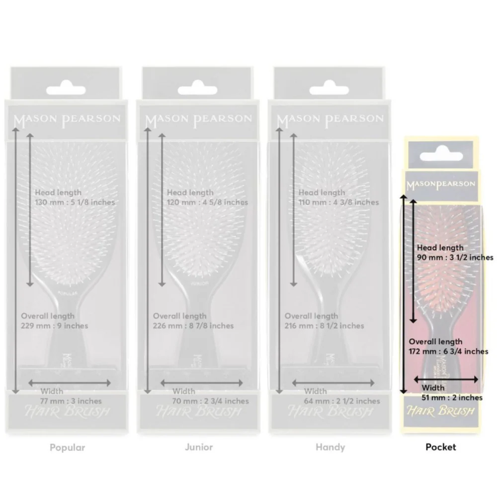 Mason Pearson Pocket Nylon Hairbrush Ivory N4 - Image 5