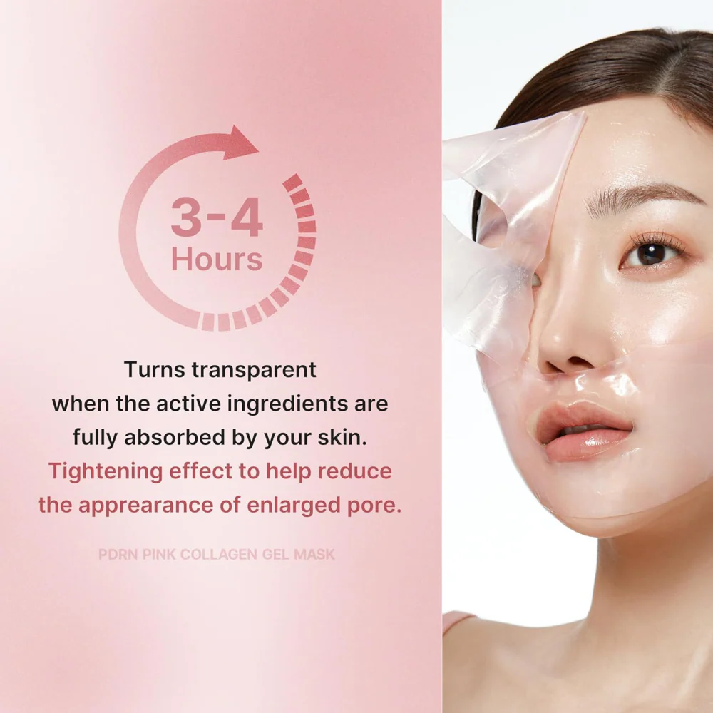 Medicube PDRN Pink Collagen Gel Mask Pack 4 x 28ml - Image 4