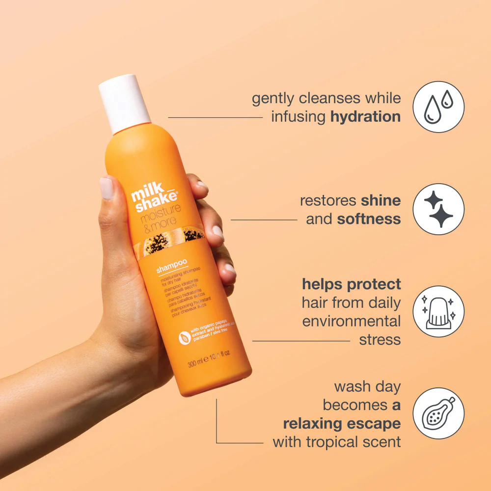 milk_shake Moisture & More Shampoo 300ml & Conditioner 250ml Twin - Image 2