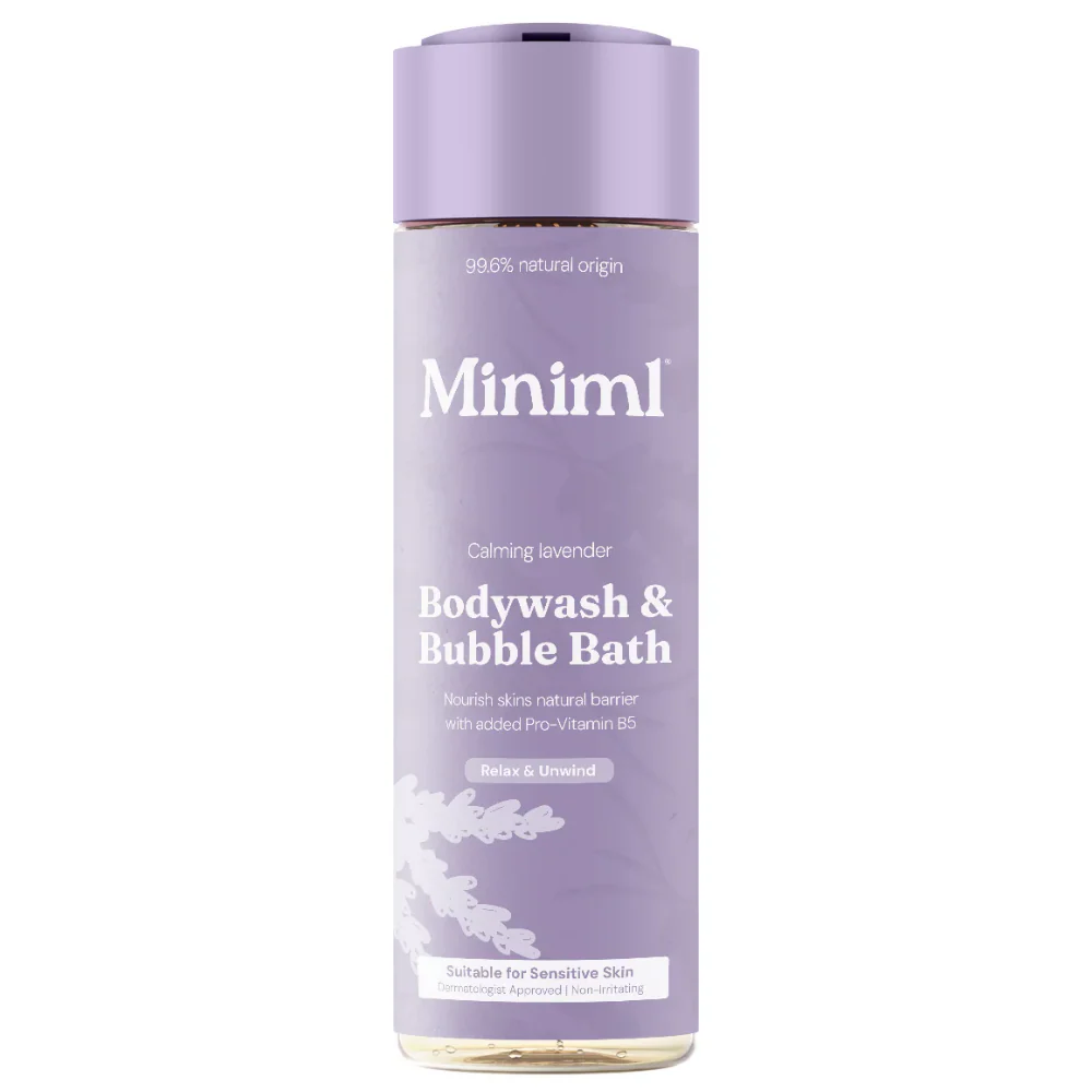 Miniml Body Wash & Bubble Bath Calming Lavender 400ml