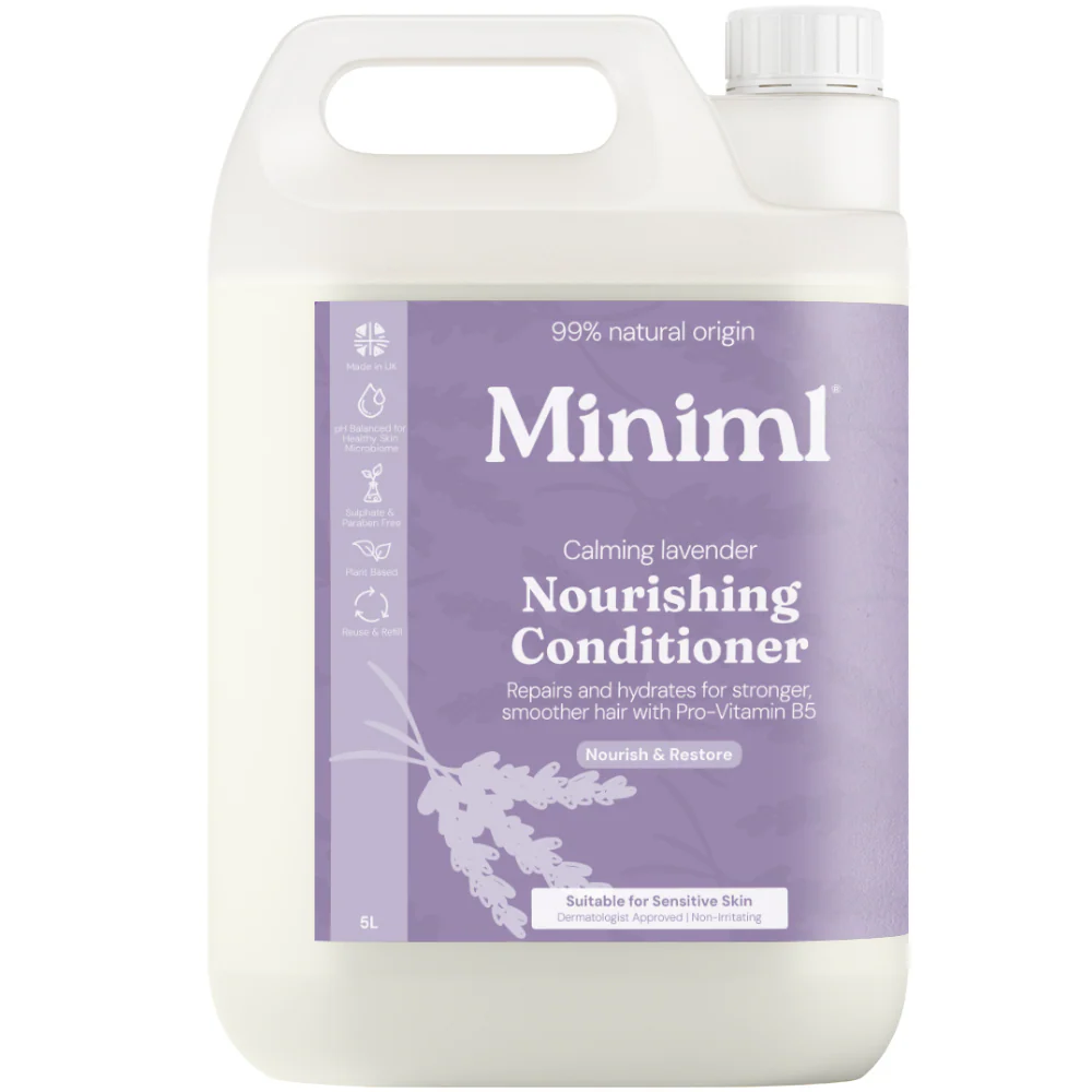 Miniml Eco Friendly Nourish & Repair Lavender & Chamomile Shampoo & Conditioner Twin 2 x 5000ml - Image 3