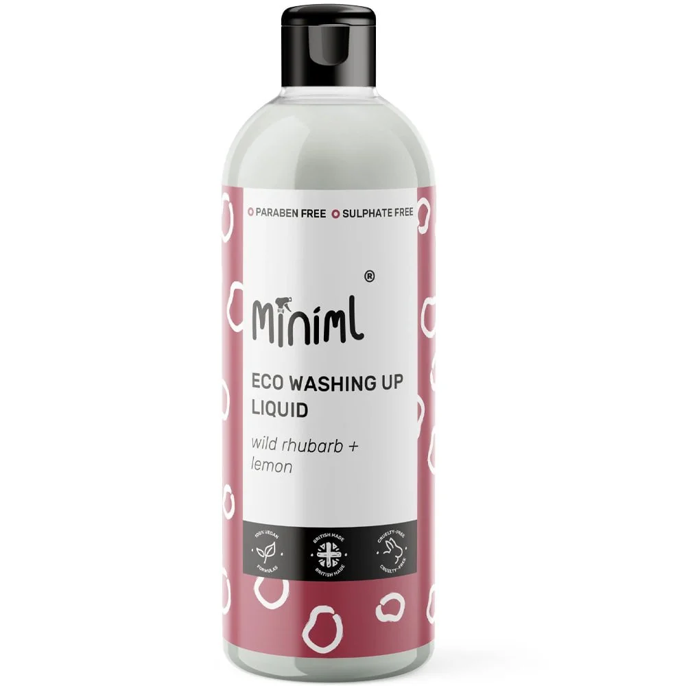 Miniml Washing Up Liquid Wild Rhubarb & Lemon Flip Lid 500ml