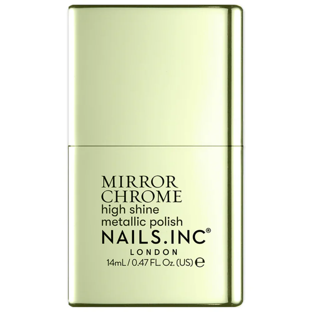 Nails Inc. Mirror Chrome High Shine Metallic Green Nail Polish 14ml