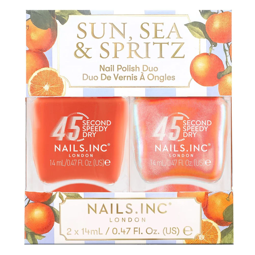 Nails Inc. Sun, Sea & Spritz Nail Polish Duo 2 x 14ml