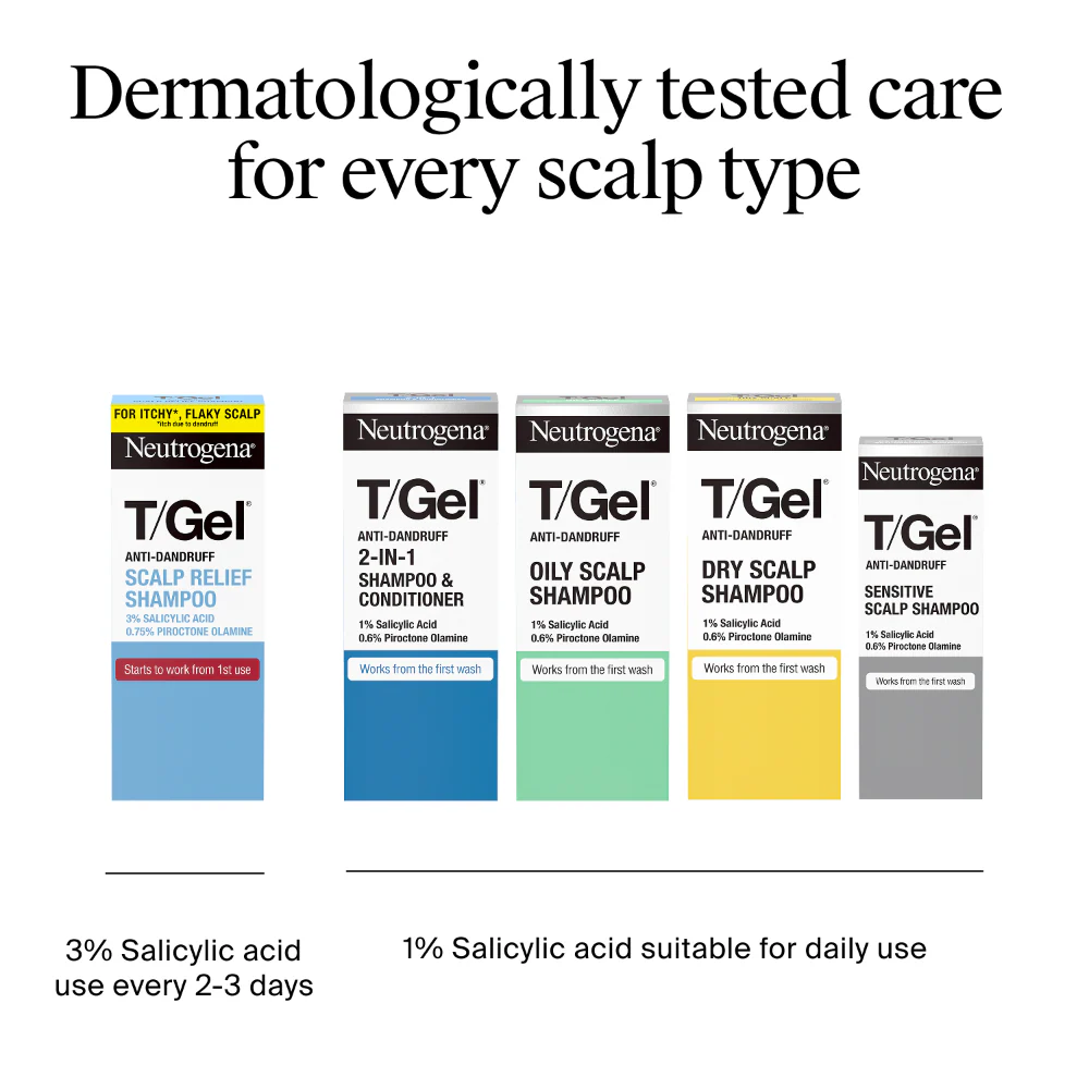 Neutrogena T/Gel 2-In-1 Anti-Dandruff Shampoo & Conditioner 250ml - Image 8
