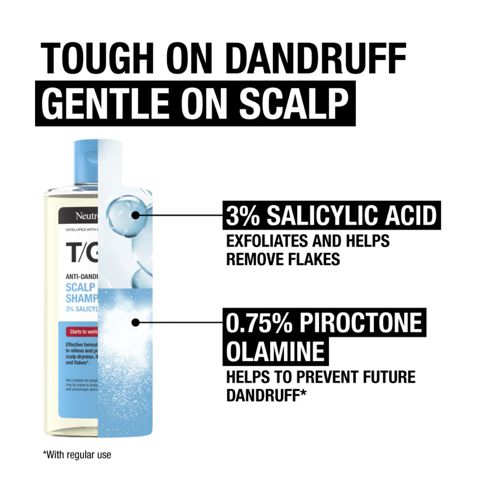 Neutrogena T-Gel Anti-Dandruff Scalp Relief Shampoo 250ml - Image 3