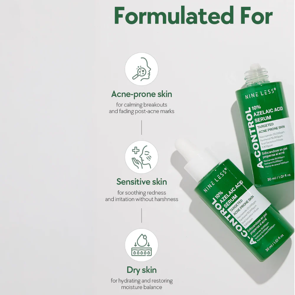 Nineless A-Control 10% Azelaic Acid Serum 30ml - Image 5